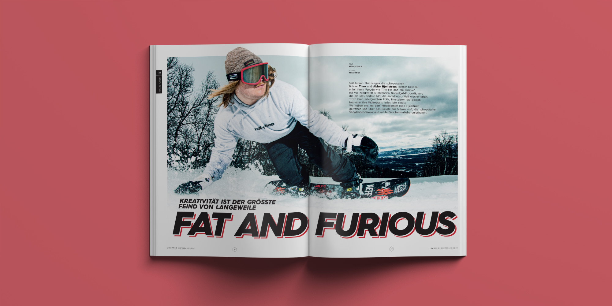 PRIME SNOWBOARDING MAGAZINE #25 - Fat and Furios – Kreativität ist der größte Feind von Langeweile