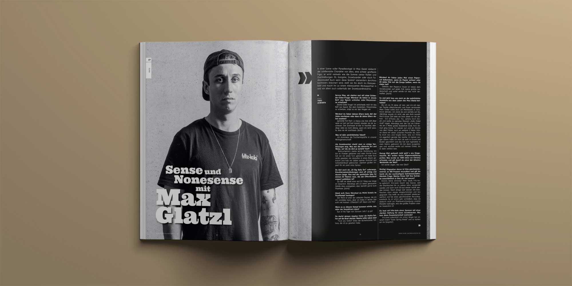 PRIME Snowboarding Magazine #27 - Sens & Nonsens mit Max Glatzl