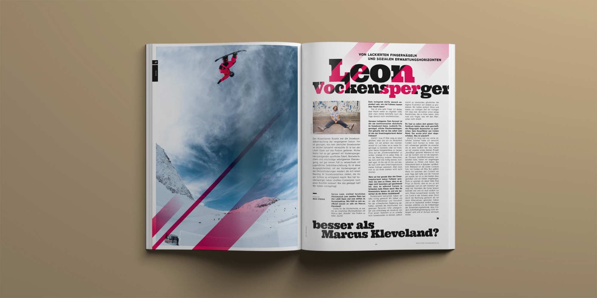 PRIME Snowboarding Magazine #27 - Leon Vockensperger